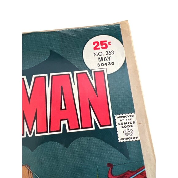 DC Comics Batman Comic Issue #263 May 1975 Vintage Cover Price Riddler Story - Picture 2 of 5